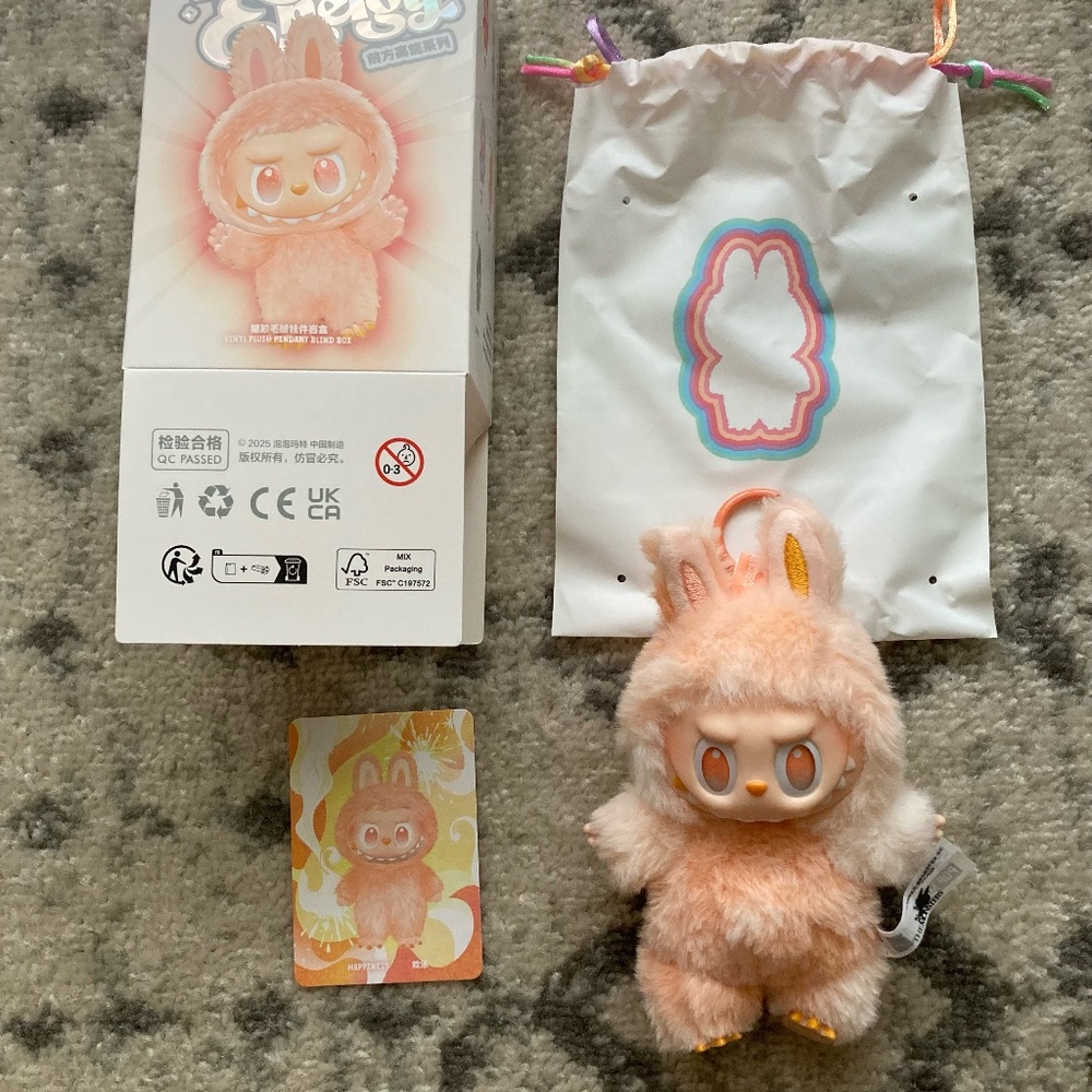 SOLD Labubu HAPPINESS (ORANGE) Big Into Energy Series Sealed Authentic Confirmed